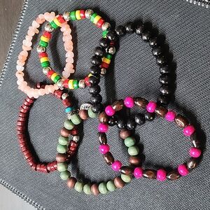 Colorful Beaded Bracelet Set